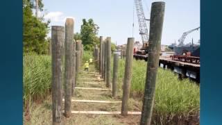 Battleship NORTH CAROLINA Cofferdam & Walkway Construction - May 2017