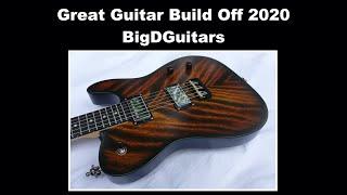 Great Guitar Build Off Entry - BigDGuitars - Hollow body T-Style Guitar w/ Flamed Roasted Birch Top