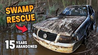 FOUND IN THE SWAMP! VOLKSWAGEN ABANDONED CAR | FULL DETAIL