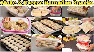 8 MAKE AND FREEZE IFTAR 2024 SNACKS by (YES I CAN COOK)