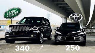 Camry 3.5 250 vs Range Vogue 4.4d 340