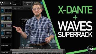 Behringer X32 - X-Dante & Waves SuperRack - 6 Insertable Racks