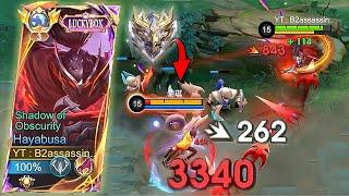 WTF DAMAGE!! HAYABUSA BEST BUILD NEW SEASON |TOP GLOBAL HAYABUSA -Mobile Legends