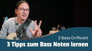 3 Tipps für E-Bass Anfänger - Noten auf dem Bass Griffbrett lernen