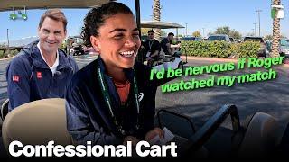 Jasmine Paolini wants Roger Federer to watch her matches | Confessional Cart '24