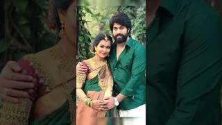 Yash with his wife Radhika Pandit #yash #shorts #ytshorts #radhikapandit #bollywood #southmovie