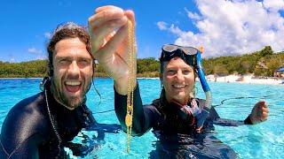 Beach Paradise FULL OF JEWELRY Metal Detecting Underwater (4WD Adventure)