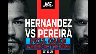 UFC VEGAS 99: HERNANDEZ vs. PEREIRA (Full Card) - Predictions & Betting