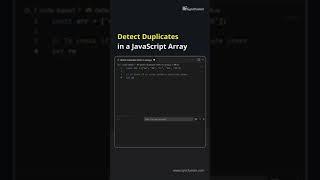 Detect Duplicates in a JavaScript Array