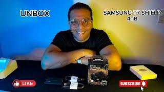 UNBOXING - SSD SAMSUNG T7  SHIELD 4TB  NEGRO - (ESPAÑOL) EL DISCO DURO MAS RAPIDO DE TODOS