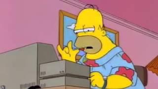 To start press any key. The Simpsons