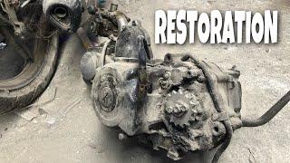 WAVE 100 RESTORATION | restore and repair an old engine until it looks like new