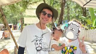 胡歌一家三亚被偶遇！整个人状态不错，女儿也罕见现身