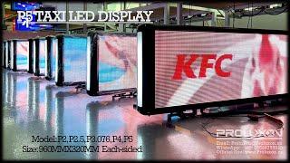 P5 Full Color Taxi Top LED Display for Mobile Car Advertising |China Factory Offering the Best Price