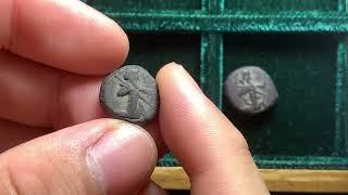 Ancient silver siglos coins of the Achaemenid Persian empire