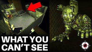 What FNAF The Glitched Attraction Hides Off Camera in the FNAF 3 Escape Room (Cursed)