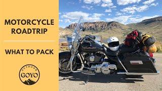 Motorcycle Roadtrip Tour - WHAT TO PACK