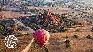 Balloon Flight Over Bagan, Myanmar  [Amazing Places 4K]