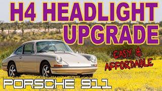 Porsche 911 Headlight Upgrade - How to install H4 headlights and relay kit - H4 Bulb Conversion