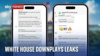 US security breach: Trump backs staff after leaked war plan and 'European free-loading' messages