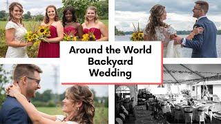 Around the World Backyard Wedding - Citizen of the World Kathleen Parisien and Ilya Shifrin