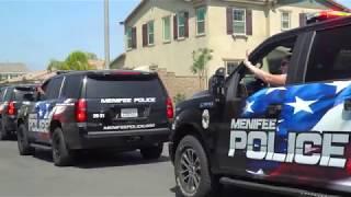 Menifee PD Birthday Parade