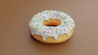 3D Donut Created With Blender by Greenleaph