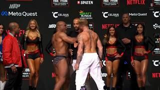 Mike Tyson slaps Jake Paul during ceremonial weigh-ins | ESPN Ringside