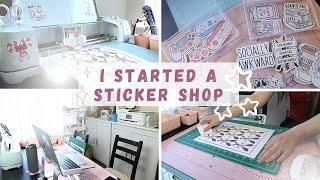 I Started a Sticker Etsy Shop!  How I make my stickers + supplies used