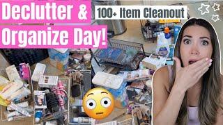 MASSIVE DECLUTTER DAY  Organization & Decluttering Motivation | Bathroom, Kitchen, & More!