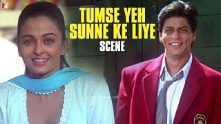 Tumse Yeh Sunne Ke Liye | Scene | Mohabbatein | Shah Rukh Khan, Aishwarya Rai | Aditya Chopra