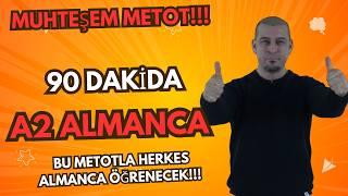 90 Dakikada  Sıfırdan A2 Almanca öğreniyorum| Bu Metotla Almanca öğrenmek Garanti