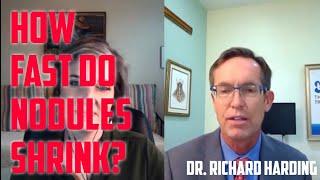 How fast do thyroid nodules shrink: @Richard Harding, MD, FACS