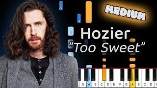 Learn To Play Too Sweet Hozier on Piano! (Medium)