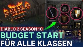 S10 | BUDGET START - Runenwörter & Items für JEDE Klasse! | Diablo 2 Resurrected