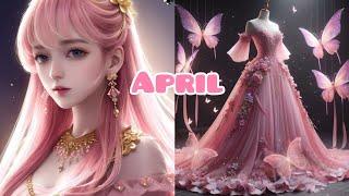 Choose your birthday month and see your ballgown with anime princess