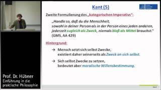 Praktische Philosophie 8b: Deontologie - Kant (4), Habermas, Rawls