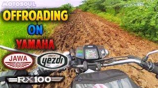 Stuck while Offroading on Yamaha RX100, Yezdi Roadking & Jawa 250