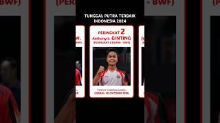 5 Tunggal Putra Terbaik Indonesia 2024 #tunggalputra #bulutangkisindonesia #bwfworldrankings #bwf