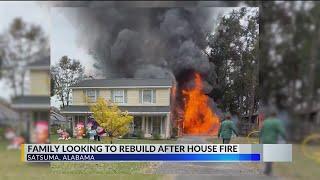 Satsuma family looks to rebuild after house fire