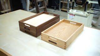 Making wood serving tray