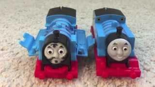 Ryan plays with Crash & Repair Thomas the train  motorized Trackmaster train