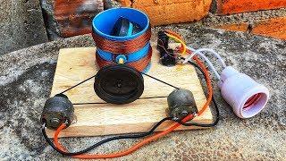 Electric 100% free energy motor kit with magnet 2019 diy science experiment project