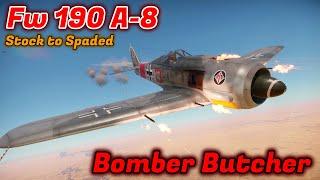 Fw 190 A-8 - Stock to Spaded - Should You Grind/Spade It? Burst Maxing [War Thunder]