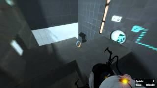 Portal 2 - Challenge, Trust Fling, 2 portals