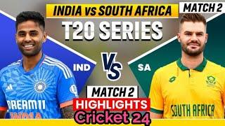 IND Vs SA 2nd T20 - Cricket 24 With Memerish Bhai Gaming