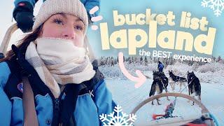 we went on a white Christmas holiday in Lapland Rovaniemi, Finland  Husky Dog Sled & Santa Village