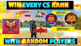 How to win Every cs rank with random player | cs rank tips and tricks | Cs character glitch trick