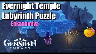 Evernight Temple Labyrinth Puzzle - Enkanomiya - Genshin Impact 2.4