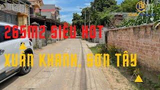 ĐẤT NỀN SƠN TÂY || 265m2 Xuân Khanh, Sơn Tây, Hà Nội